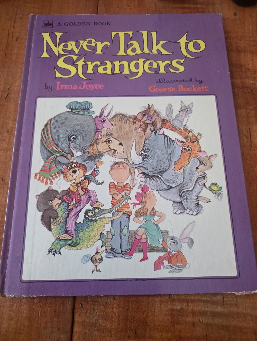 NEVER TALK TO STRANGERS -  A GOLDEN BOOK  1973